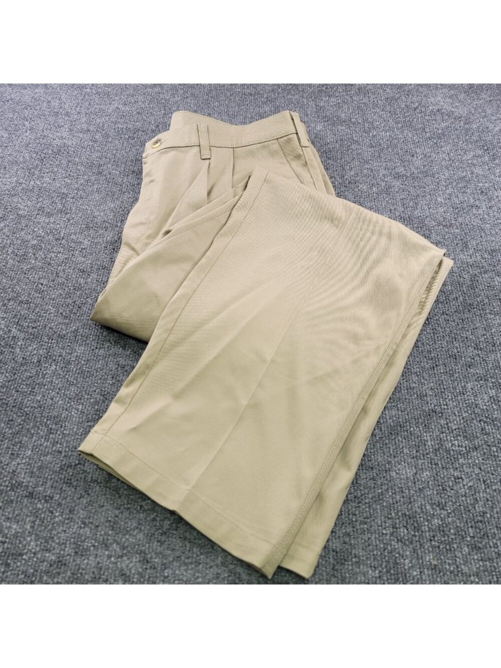 Timber Creek By Wrangler Mens Pleated Khaki Pants 38x32 Casual Office